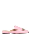 Sergio Rossi Woman Mules & Clogs Pink Size 6 Leather In Pink