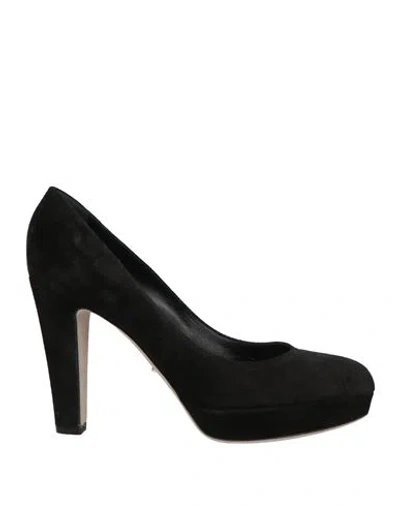 Sergio Rossi Woman Pumps Black Size 11 Leather