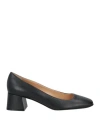 Sergio Rossi Woman Pumps Black Size 4.5 Leather In Black