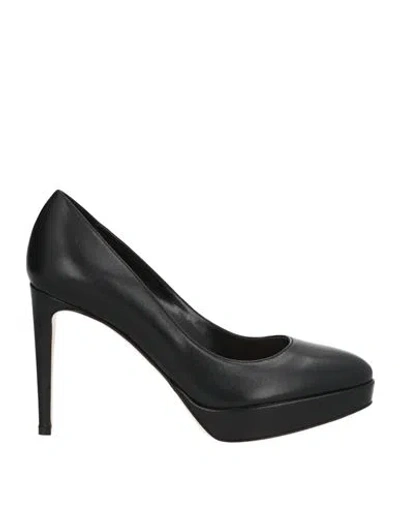 Sergio Rossi Woman Pumps Black Size 5 Leather