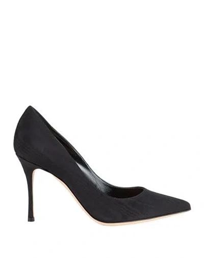 Sergio Rossi Woman Pumps Black Size 5 Textile Fibers