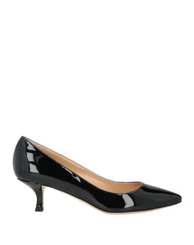Sergio Rossi Woman Pumps Black Size 5.5 Leather