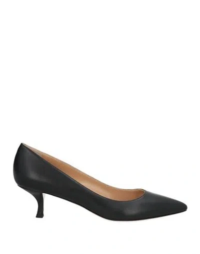 Sergio Rossi Woman Pumps Black Size 6 Leather