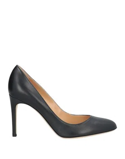 Sergio Rossi Woman Pumps Black Size 6 Leather