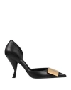 Sergio Rossi Woman Pumps Black Size 10 Soft Leather