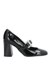 Sergio Rossi Woman Pumps Black Size 7 Leather