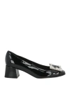 Sergio Rossi Woman Pumps Black Size 7 Leather