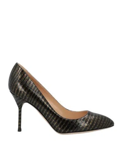 Sergio Rossi Woman Pumps Black Size 6 Soft Leather