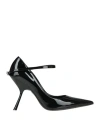 Sergio Rossi Woman Pumps Black Size 7 Leather In Black
