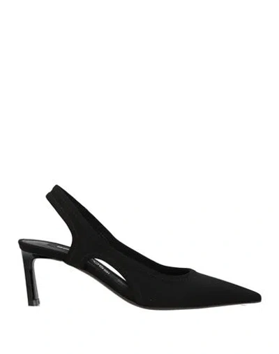 Sergio Rossi Woman Pumps Black Size 7 Textile Fibers