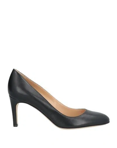 Sergio Rossi Woman Pumps Black Size 7.5 Leather