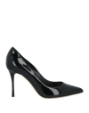 Sergio Rossi Woman Pumps Black Size 7.5 Leather