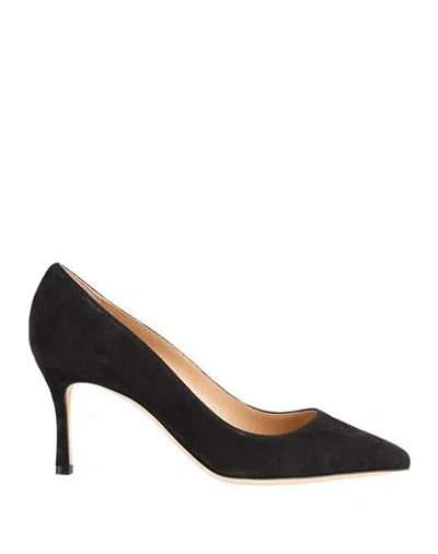 Sergio Rossi Woman Pumps Black Size 8 Leather