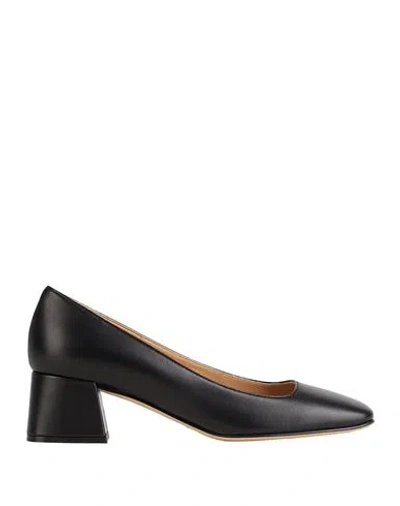 Sergio Rossi Woman Pumps Black Size 8 Leather