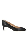 Sergio Rossi Woman Pumps Black Size 8 Leather In Black