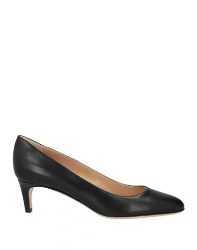 Sergio Rossi Woman Pumps Black Size 8 Leather