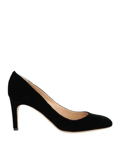 Sergio Rossi Woman Pumps Black Size 8 Textile Fibers