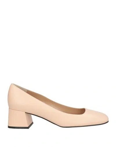 Sergio Rossi Woman Pumps Blush Size 6 Leather In Pink