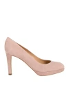 Sergio Rossi Woman Pumps Blush Size 7 Leather In Blush
