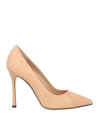 Sergio Rossi Woman Pumps Blush Size 7.5 Leather In Pink