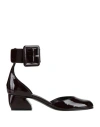 Sergio Rossi Si Rossi 45mm Patent-finish Buckled Pumps In Burgundy