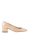 Sergio Rossi Woman Pumps Copper Size 6 Leather In Orange