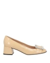 Sergio Rossi Woman Pumps Cream Size 7.5 Leather