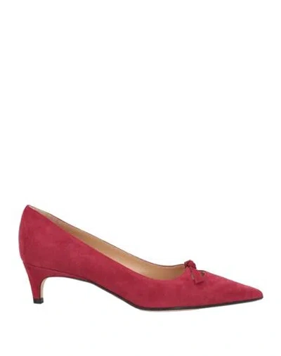Sergio Rossi Woman Pumps Garnet Size 6 Soft Leather