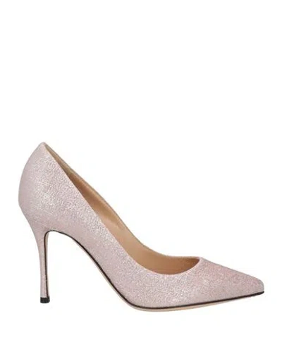 Sergio Rossi Woman Pumps Light Pink Size 5 Textile Fibers