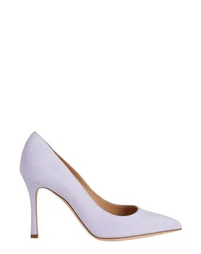 Sergio Rossi Woman Pumps Lilac Size 7 Leather In Purple