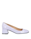 Sergio Rossi Woman Pumps Lilac Size 8 Leather In Purple