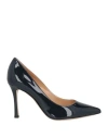 Sergio Rossi Woman Pumps Midnight Blue Size 5.5 Leather