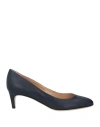 Sergio Rossi Woman Pumps Midnight Blue Size 8 Leather
