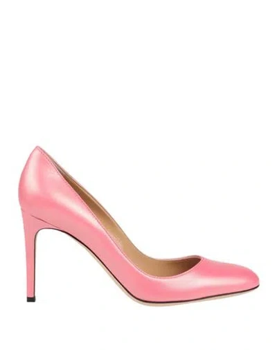 Sergio Rossi Woman Pumps Pink Size 8 Leather