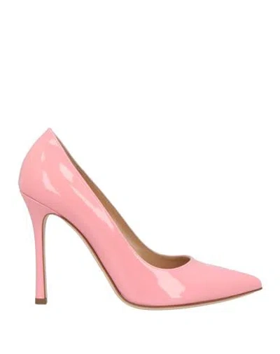 Sergio Rossi Woman Pumps Pink Size 8 Leather
