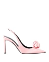 Sergio Rossi Woman Pumps Pink Size 8 Textile Fibers