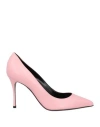 Sergio Rossi Woman Pumps Pink Size 9.5 Soft Leather