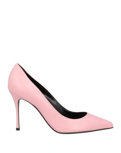 Sergio Rossi Woman Pumps Pink Size 9.5 Soft Leather