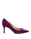Sergio Rossi Woman Pumps Purple Size 7 Textile Fibers