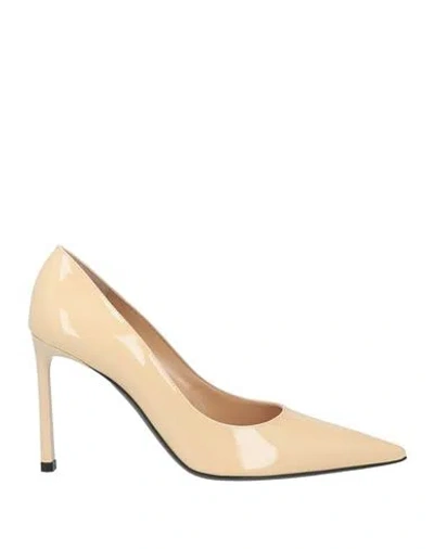 Sergio Rossi Woman Pumps Sand Size 8 Leather In Beige