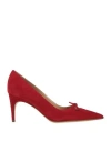 Sergio Rossi Woman Pumps Tomato Red Size 6.5 Leather