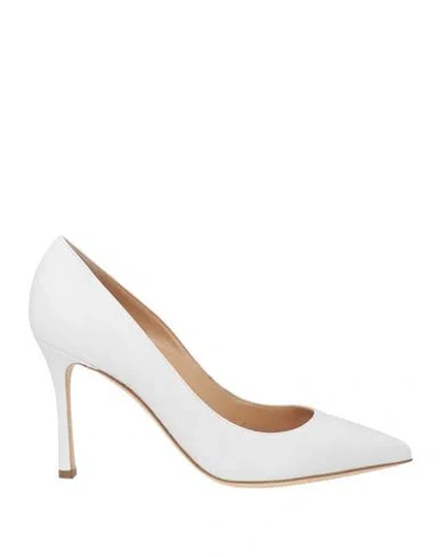 Sergio Rossi Woman Pumps White Size 6 Leather