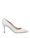 Sergio Rossi Woman Pumps White Size 7.5 Leather