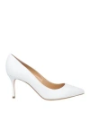 Sergio Rossi Woman Pumps White Size 7 Leather