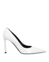 Sergio Rossi Woman Pumps White Size 7.5 Leather