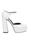 Sergio Rossi Woman Pumps White Size 8 Leather In White