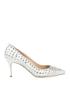 Sergio Rossi Woman Pumps White Size 8 Textile Fibers In White