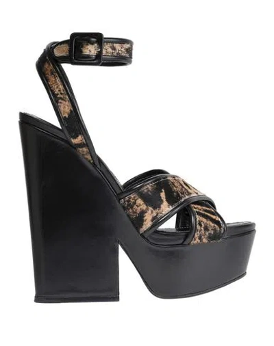 Sergio Rossi Woman Sandals Beige Size 7 Leather