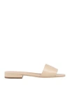 Sergio Rossi Woman Sandals Beige Size 8 Leather In Neutral