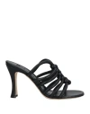 Sergio Rossi Woman Sandals Black Size 11 Leather